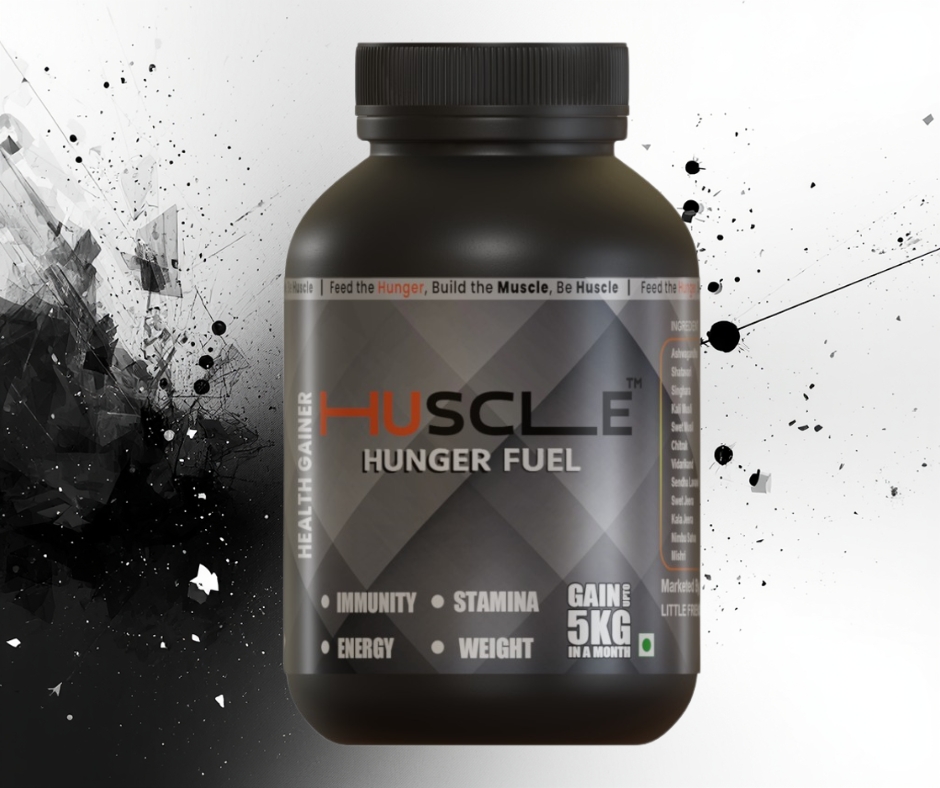 HUSCLE -HUNGER FUEL : THE NATURAL HEALTH GAINER 100 GM - Image 4