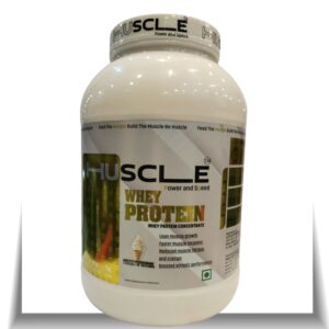 HUSCLE Whey Protein Concentrate – Power & Speed (American Ice Cream, 1.25 KG)