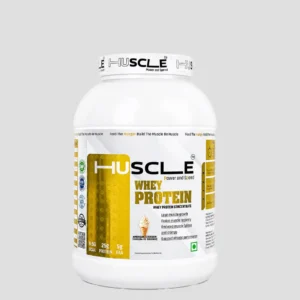 HUSCLE Whey Protein Concentrate – Power & Speed (American Ice Cream, 2.5 KG)