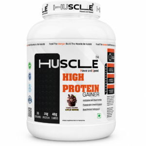 HUSCLE High Protein Gainer Chocolate Flavour | Nutrition Powder Beverage Mix | Protein and Carbohydrate Blend | 10 Servings | Supplement for Adults | 1kg Pack